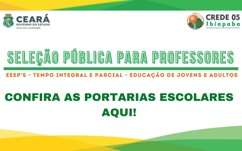 SELEÇÃO PÚBLICA DE PROFESSORES PARA ATENDER NECESSIDADES TEMPORÁRIAS