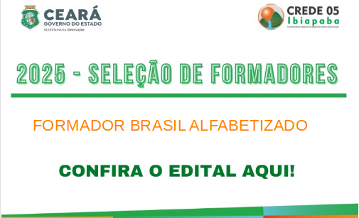 CHAMADA PÚBLICA: FORMADOR BRASIL ALFABETIZADO
